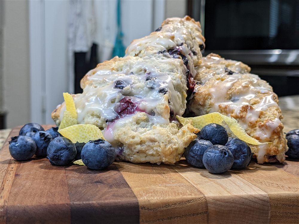 Blueberry lemon scones