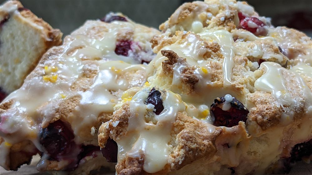 Cranberry orange scones